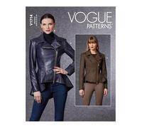 Vogue Patterns V1714F5 Misses Jacket V1714F5-Cartamodello per Giacca da Donna, Bianco, F5 (16-18-20-22-24)