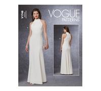 Vogue Patterns V1748D5 Misses Special Occasion, Bianco, D5 (12-14-16-18-20)