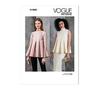 Vogue Patterns V1909A - Gilet da donna, taglia A, taglia S