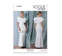 Vogue Patterns V1919B5 Abito da donna con cintura di Badgley Mischka B5 (8-10-12-14-16)