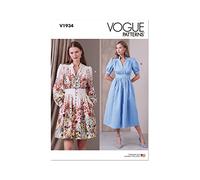 Vogue Patterns V1934B5 - Abito da donna in due lunghezze B5 (8-10-12-14-16)