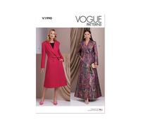 VOGUE PATTERNS V1990Y5 Cappotti da donna Y5 (18-20-22-24-26)