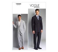 Vogue Patterns V8982 F5 - Cartamodello per Giacca e Pantaloni da Uomo, Taglie e Colori Vari