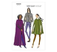Vogue Patterns Vogue VGE 8959 Cartamodello per Cucito, Taglie L 48-50, XL, (52-54), Multicolore, Lana, ZZ (LRG-XLG-XXL)