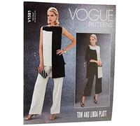 Vogue Patterns Vogue Pattern 1581 A5, Tunica e Pantaloni da Donna, Taglie 6-14, Tessuto, Multicolore, 20.00 x 0.5 x 25.00 cm
