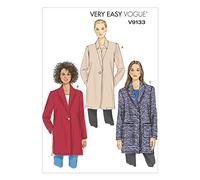 VOGUE PATTERNS Vogue Pattern,9133, Giacca da Donna, Taglie (16-18) (20-22) (24-26), Size ZZ (LRG-XLG-XXL)