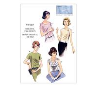 Vogue Patterns Vogue Pattern 9187 Top da Donna, Taglie 6-14, A5 (6-8-10-12-14)