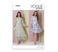 Vogue V2004Y5 - Vestito da donna, in due lunghezze, taglie dalla 50 alla 50