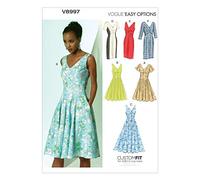Vogue V8997 A5 6/8/ 10/12/ 14 - Cartamodelli per Abiti da Donna, Multicolore
