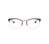 VOGUE EYEWEAR Donna VO4304 5170 Montature da vista Metallo Rosso Trasparente Rotonda Normale