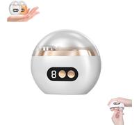 Voguehom Sunbowf Relaxrich Multi-Functional Electric Nail Trimmer, Brittrove 3-in-1 Automatic Fingernail Trimmer Quiet, 3 Speed Adjustable, USB Rechargeable for Adults Senior (1Pcs*White)