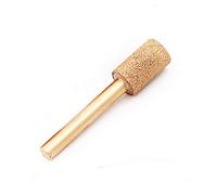 Vogueing Strumento 6 mm gambo per smerigliatura marmo, fresa brasata diamantata rotante per intagliare la pietra di giada, cemento, ceramica, testa piatta, -20MM-46 #