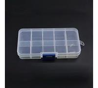 Vogueing Strumento di plastica Artigianato Contenitore PP Organizer Box Gioielli Chiaro Mini Merci Perline Vite Organizzatore Contenitore (10Grids, 1PCS)