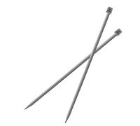 Vogueing Tool - Ferri da maglia a punta singola, set di 2 ferri da maglia lunghi 35 cm, in alluminio, per intrecci fatti a mano, strumenti fai da te (8 mm)