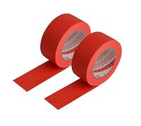 Vogueing Tool - Nastro di carta strutturata scrivibile, adesivo coprente, per pittori, per pittura artigianale e fai da te, conf. da 2 rotoli di 30 mm x 50 m, colore: rosso