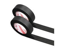 Vogueing Tool - Nastro di carta strutturata scrivibile, adesivo coprente, per pittori, per pittura artigianale e fai da te, conf. da 2 rotoli di 5 mm x 50 m, colore: nero