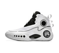 Voguerra Scarpe da Basket da Uomo for l'allenamento Sportivo all'aperto con Supporto alla Caviglia e Ammortizzazione Antiscivolo Fan di Basket(White,42 EU)
