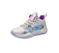 Voguerra Scarpe da Basket da Uomo, Suola Intermedia Ammortizzata, Antiscivolo ad Alta densità, Scarpe Sportive da Corsa Altamente Traspiranti Fan di Basket(White Blue,42 EU)