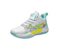 Voguerra Scarpe da Basket da Uomo, Suola Intermedia Ammortizzata, Antiscivolo ad Alta densità, Scarpe Sportive da Corsa Altamente Traspiranti Fan di Basket(Orange,36 EU)