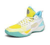 Voguerra Scarpe da Basket Resistenti, comode e Traspiranti, Antiscivolo e Resistenti all'Usura, potenziano Il Tuo Viaggio nel Basket Fan di Basket(Yellow,40 EU)