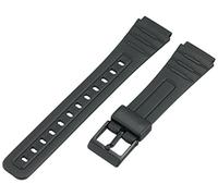 Voguestrap TX1852 Allstrap 18 mm nero lunghezza regolare per Casio e altri cinturini sportivi, Nero