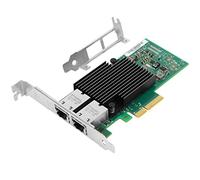 Vogzone 10Gb PCI-E NIC Network Card for Intel X550-T2,2.5GbE/5GbE/10GbE Copper Dual RJ45 Ports,with Intel ELX550AT2 Chip,10GbE PCI Express 3.0 X4 Ethernet Adapter Support Windows/Linux/VMware