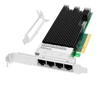 Vogzone Per Intel 10Gb PCI Express* v3.0. Adattatore di rete convergente Ethernet 8GT/s x8, 10 Gigabit Ethernet Server NIC 4X RJ45 Porte Intel XL710BM1 Chip LAN Card, Confronta con Intel X710-T4