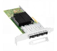 Vogzone per scheda di interfaccia di rete Intel X710-DA4 10GbE (NIC), PCI Express 3.0 X8, Quad SFP+ Port Fiber Server, chipset XL710BM1, 8.0 GT/s, x 8 Lane, supporto Windows Server/Linux/VMware ESXi