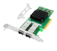 Vogzone Scheda di rete 25GbE per Mellanox MCX4121A-ACAT, PCIe 3.0 x8 25 Gb Ethernet NIC con chipset Mellanox ConnectX-4 Lx, supporto per scheda di rete Dual SFP28 RDMA