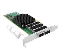 Vogzone Scheda di rete NIC intelligente Ethernet da 200 Gb con chipset Mellanox ConnectX-6 Dx, PCIe 4.0 x16 con Infiniband QSFP56 x 2 da 200 GB, confronta con NVIDIA Mellanox MCX653106A-HDAT-SP