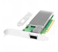 Vogzone Scheda di rete NIC PCI-E da 100 GB per Intel E810-CQDA1, 25GbE/50GbE/100GbE singola porta QSFP28, con chip Intel E810 CAM1, adattatore Ethernet 100GbE PCI Express 4.0 X16 Supporto RDMA iWARP