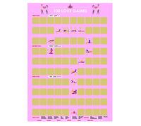 VOHESEA 100 poster Love Game Scratch Off - Bucket List for Couples - Hot Sexy and Naughty Positions Challenges - Posizioni sessuali e giochi pazzi per coppie - 100 poster Scratch Off per coppie