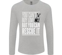 Voi Can Comprare Love Divertente Riutilizzabile Cucciolo Cane Uomo Lungo T-Shirt