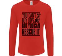 Voi Can'T Comprare Love Divertente Rescue Cucciolo Cane Uomo Lungo T-Shirt
