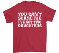 Voi Can'T Spaventare Due Figlie Festa Del Papà Uomo T-Shirt 100% Cotone