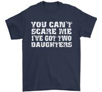 Voi Can'T Spaventare Due Figlie Festa Del Papà Uomo T-Shirt 100% Cotone