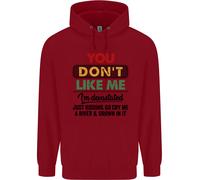 Voi Don'T Like Me Funny Sarcastico Slogan Bambini Felpa con Cappuccio