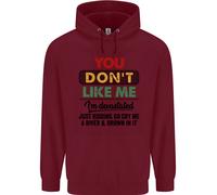 Voi Don'T Like Me Funny Sarcastico Slogan Bambini Felpa con Cappuccio