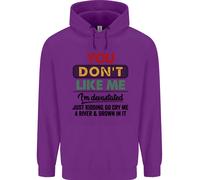 Voi Don'T Like Me Funny Sarcastico Slogan Bambini Felpa con Cappuccio
