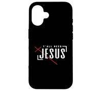 Voi tutti avete bisogno di Gesù - Fede cristiana - Salvato - Cristo Custodia per iPhone 16