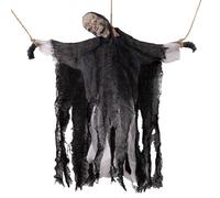 Voice Activated Ghost, Halloween Skeleton Decor, Glowing Skull Ornament
