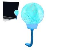 Voice Activated Night Light - 3D Moon Bedside Lamp | Bedroom Night Light For Bedside Desk Table Bookshelf Children's Room | Acrylic Lampshade, Color Changing (Yellow Moon), Voice Control, Relaxing Atm