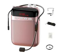 Voice Amplifier, Pa Speaker, Lightweight Wearable Enhancer with Adjustable Strap, Portable System Long Battery, Voice Booster for Teachers Coaches Singers, 4.53x3.23x1.57 Inches