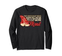 Voice In My Head Keeps Telling Me To Cut More Meat Butcher Maglia a Manica