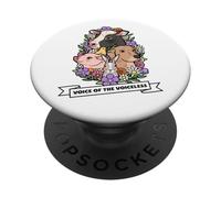 Voice Of The Voiceless (Vegano vegetariano) (Animali) PopSockets PopGrip Adesivo