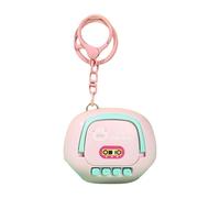 Voice Recorder Keychain (Cartoon Design) - Mini Audio Recorder Device | Easy Playback Accessory For Lectures Meetings Note-Taking | Fun Backpack Charm For College Dictation Spying Listening