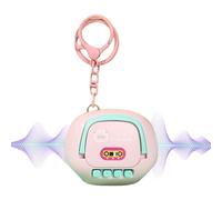 Voice Recorder Keychain - Cartoon Design Mini Audio Recording Keyring | Portable Digital Sound Recorder for Meetings, Lectures, Notes and Dictation | Ideal for College, Study, Office, Travel, Car Use