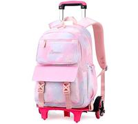Voici et Voila Zaino Scuola con Ruote Elementare Bambina Zaino Trolley Scuola Ragazza Zaini Bambina Ragazzi Elementare Zainetti Bambini con Rotelle Primario