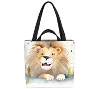 VOID Borsa per la spesa con immagine di leone, 33 x 33 x 14 cm, 15 l
