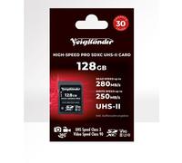 Voigtlnder Prof. SDXC ad alta velocit, UHS-II, Cl10, U3, V90 (280/250 MB/s) 128 GB